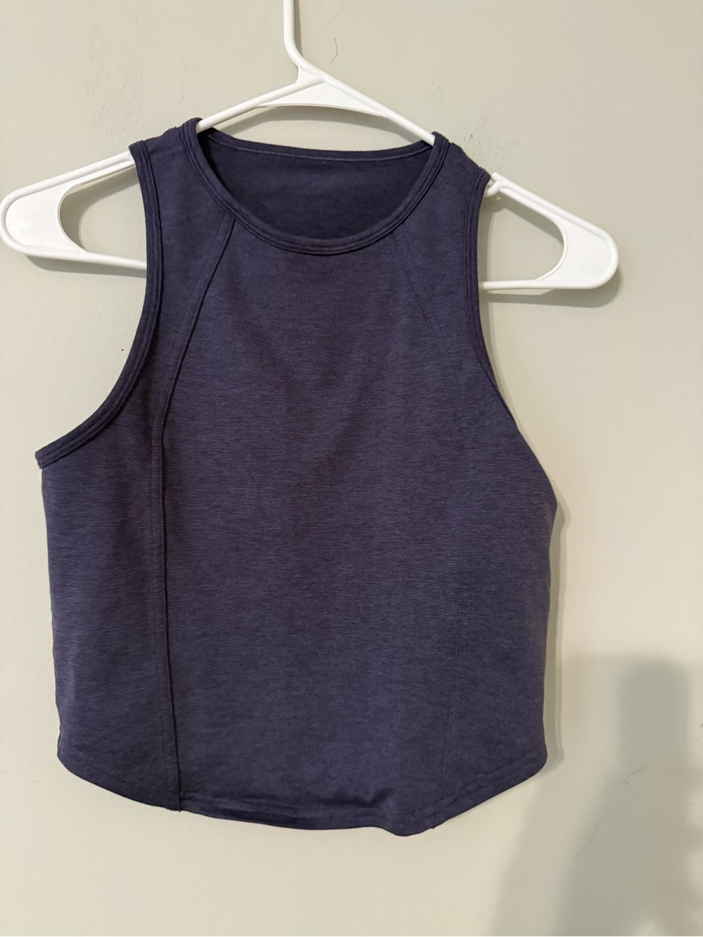 lululemon navy high-neck cropped tank
